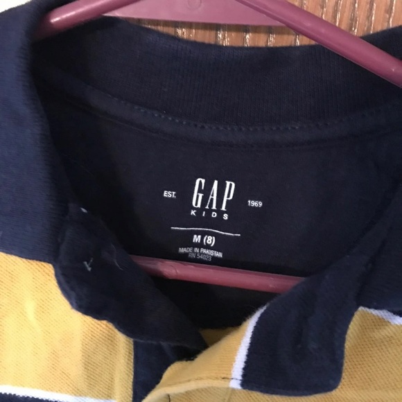 Gap Rugby Stripe Polo, size 8 - Picture 2 of 3